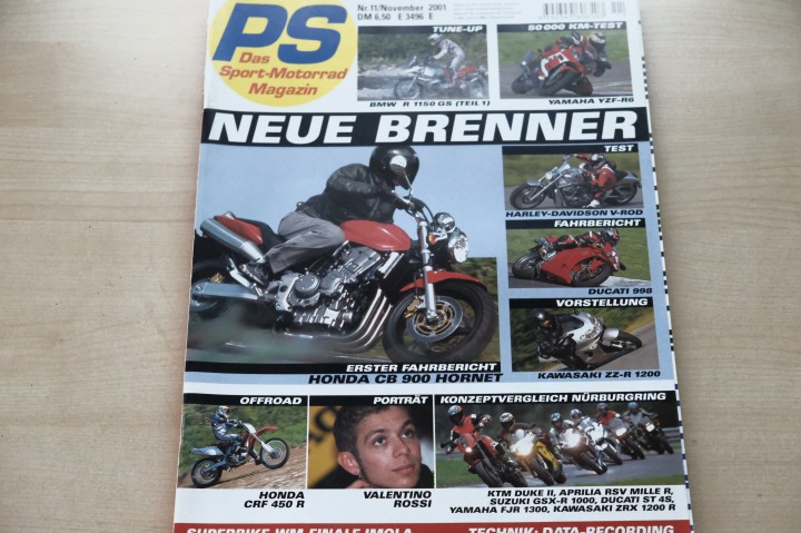 Deckblatt PS Sport Motorrad (11/2001)